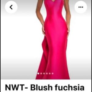 Blush fuchsia gown